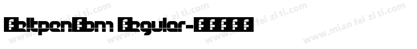 FeltpenCom Regular字体转换